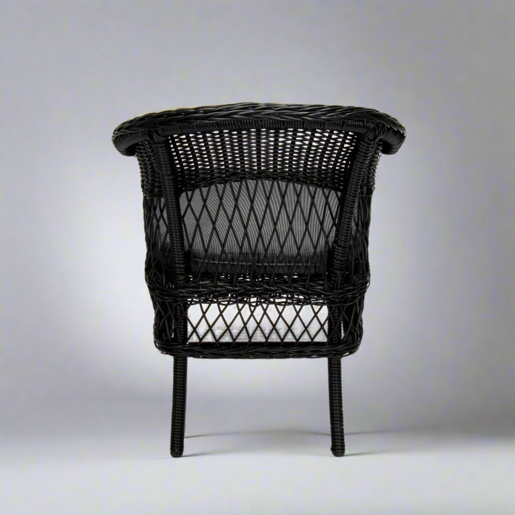 ARBUSTO 2 Seater Poly Rattan Wicker Outdoor Balcony Set Black-11