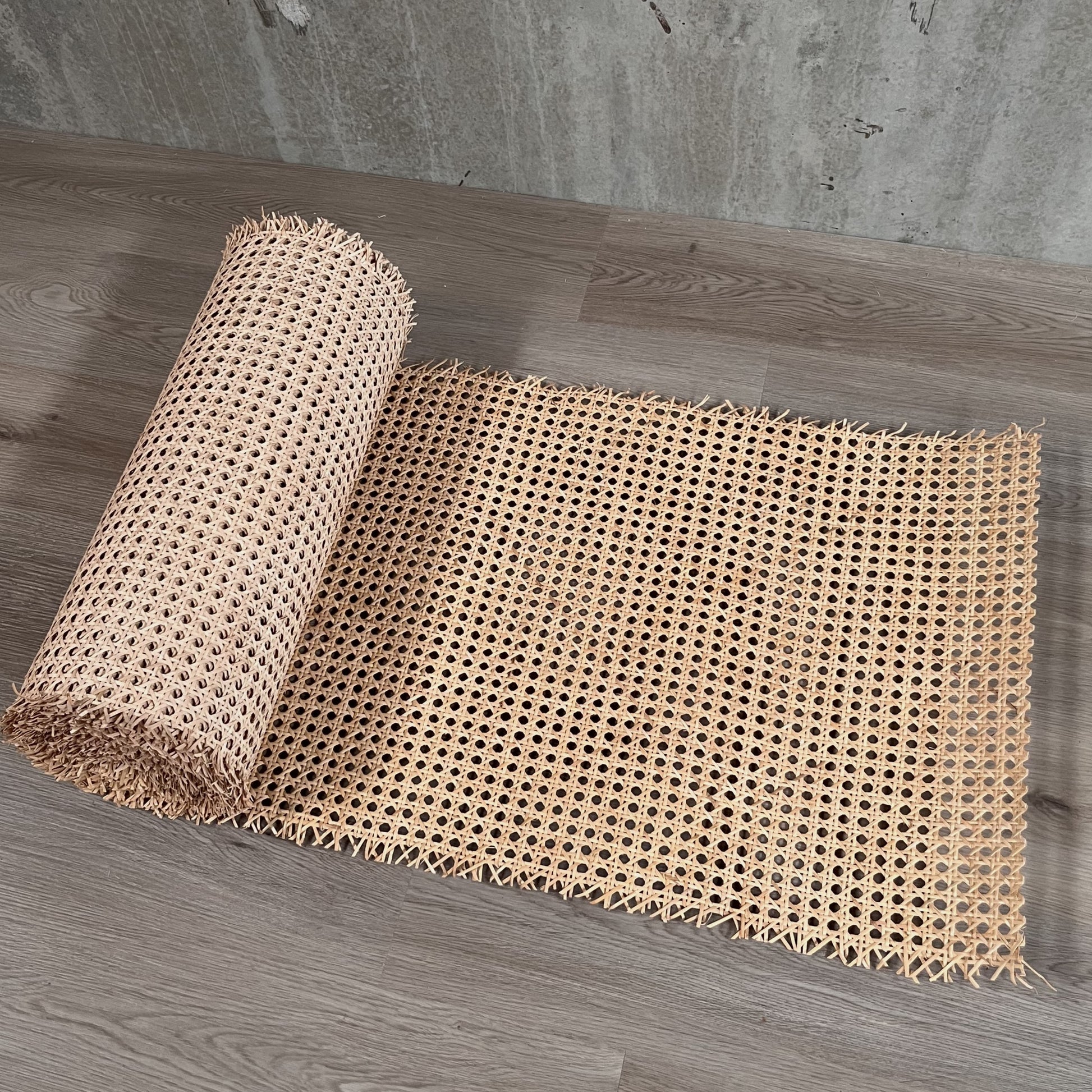 Natural-Rattan-Cane-Webbing-Mesh-Roll-Panel-Furniture-Chair-Repair-Open-Weave-Circle-Hexagonal-Melbourne-Australia-Natural-Brown-7